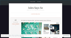 Desktop Screenshot of julessaysso.com