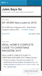 Mobile Screenshot of julessaysso.com