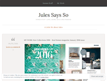 Tablet Screenshot of julessaysso.com